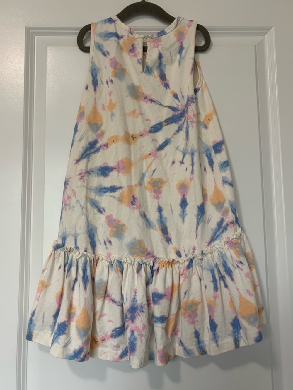 Crewcuts Girls Multicolored Tie-Dye Cotton Dress size 7 - Picture 3 of 4